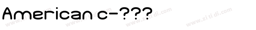 American c字体转换